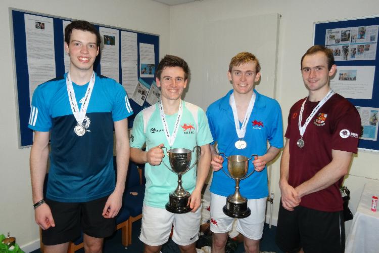 Doubles finalists: Beltrami, Shaw, Kay and Arnold