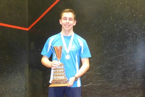 The winner of the U18 Singles from Edinburgh Academy