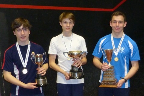 The three winners of Singles titles