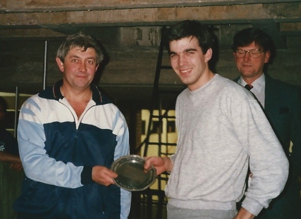 Rick Wilson with Bruce Hanton, winners of the Mate's Plate 1987