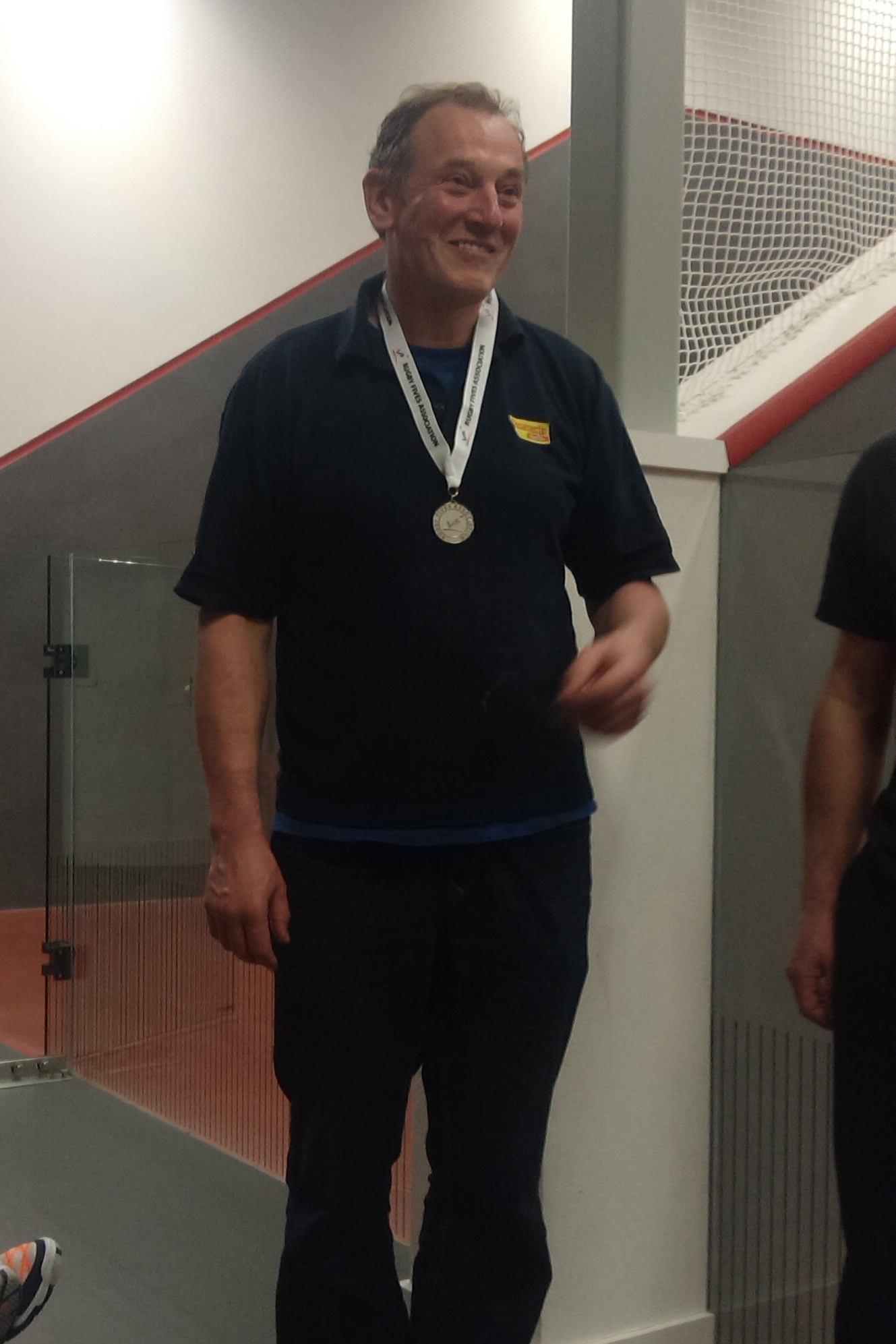 The ever-smiling Singles silver medallist Neil Roberts