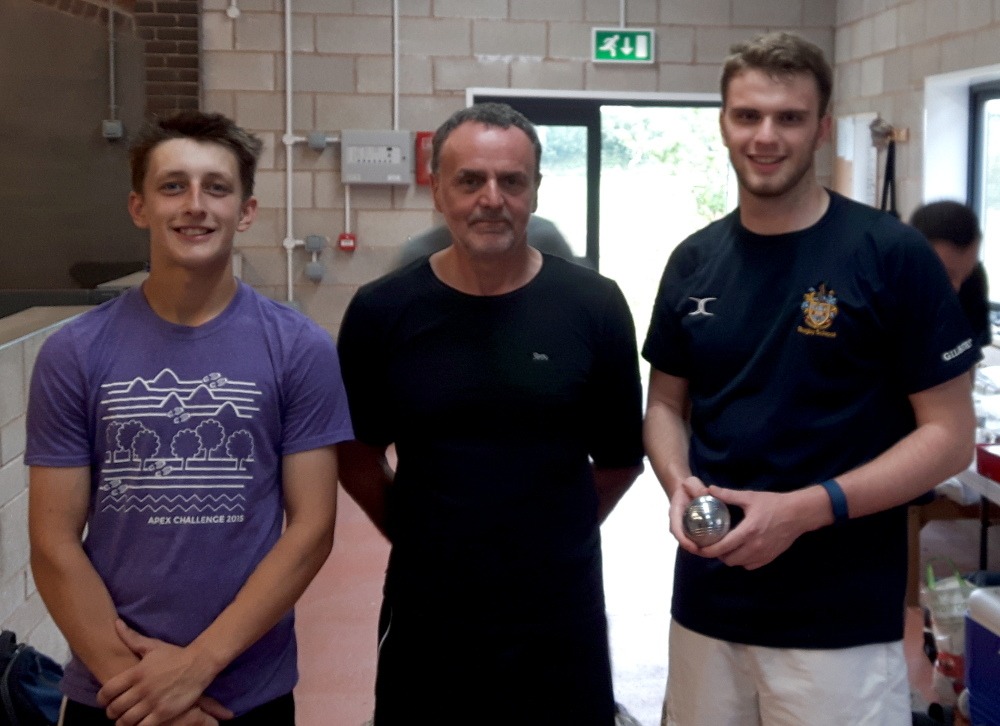 Plate winners Lewis Keates and Michael Suddaby