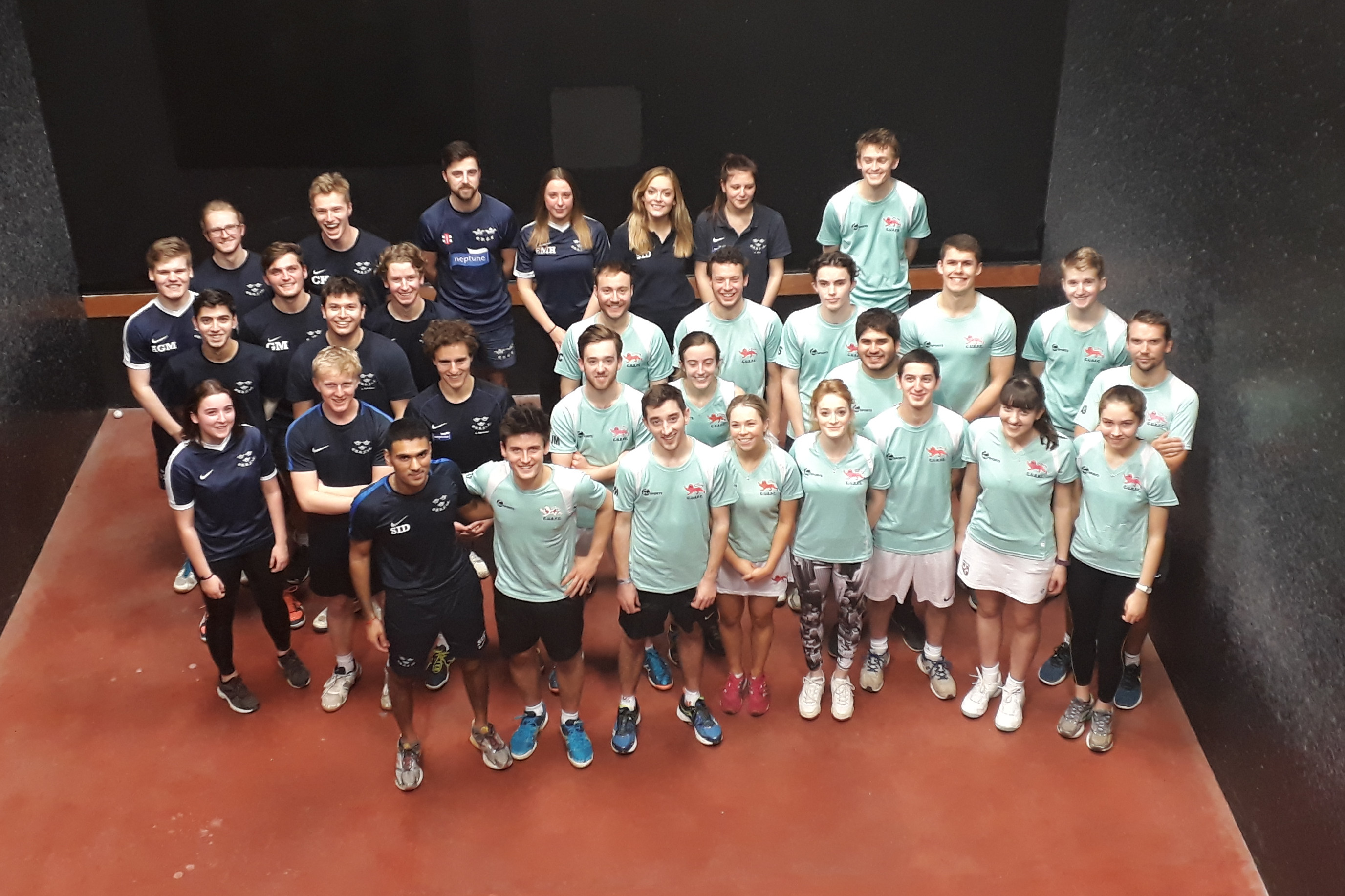 Light and Dark Blue squads