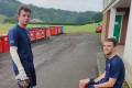 Will Hanley and Mike Suddaby at the Durham Singles Challenger July 2021