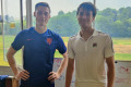 Douglas Law and Joe Sumner at the Durham Singles Challenger July 2021