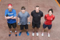 Jez, Tom, Richard and Camille at the City of Durham Fives Festival  2021