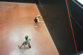 Action from the Singles final of the National Ladies U23s