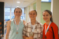 Medallists Ibby, Martha and Holly at the Ladies National U23s