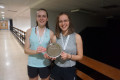 Doubles Plate winners Ibby and Viola at the Ladies National U23s