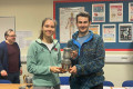 Holly and Dave win the T-Pot at the President's Cup 2021