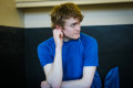 Singles champion Ed Kay at the North of England Open 2022