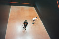 Singles action at the National U13 championships 2022