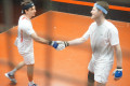 Handshakes at the National Doubles 2022