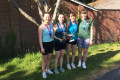 Doubles finalists at the Ladies Winchester Fives Championships