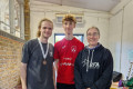 Singles Plate finalists Oscar and Cameron  at the 2022 London Open