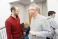 Ollie Arnold and the General Secretary at the National Singles 2002
