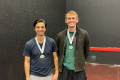 Singles finalists Ed and Dan at the 2022 West of England Open