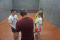 End of proceedings at the Derby Moor Invitation Doubles