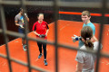 End of the final at the National Mixed Doubles 2023