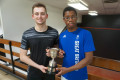 U18 Doubles champions from St Olave's at the National Schools Championships  2023
