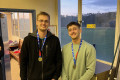Doubles Plate winners at the 2023 North of England Open