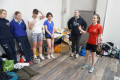 The organiser speaking at the Ladies' Nationals 2023