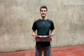 Plate winner Keates at the National Singles Championship