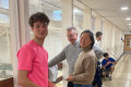 The tech team at the National Singles Championship at St Paul's