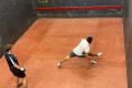 Vishal at full stretch at the SE Open 2023