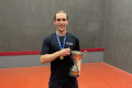 Singles champion Isaac at the U25s 2024