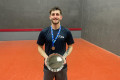 Lewis with Singles Plate at the U25s 2024