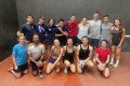 Players at the Winchester Fives Mixed Doubles 2024