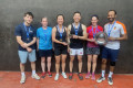 Medallists at the Winchester Fives  Mixed Doubles 2024