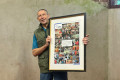Wayne Enstone with Photo Collage at the South West Open 2024