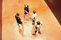 Handshakes in the Doubles Plate at the 2024 Men