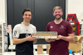 Champions Tristao & Grant at the Barnes Bridge in Winchester