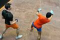 Singles action at the North of England Open