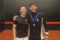 Plate finalists Penn and Gwydion at the London Open 2024