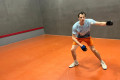 The champion in action at the National Singles 2025