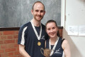 Oliie & Louise, champions at the 2022  Winchester Mixed  Doubles