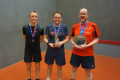 Singles medallists at the Vintage Championships in Cambridge