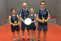 The finalists at the National Open Mixed Doubles