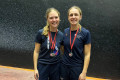 Silver medallists at the Durham Ladies Doubles Championship 2023
