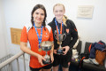 The U18 Singles and Doubles champions at the National Girls' Championships