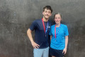 Runners-up Lewis & Karen at the Winchester Fives  Mixed Doubles 2024