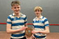 Plate winners at the Scottish Schools U16 Doubles